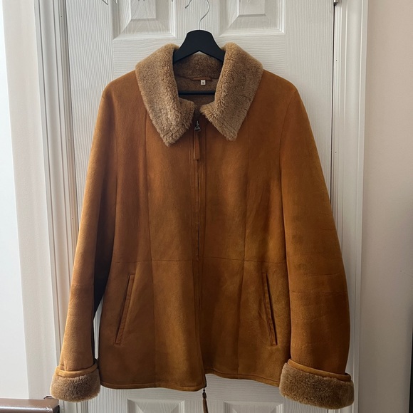 Christia of Italy Genuine Shearling Coat Jacket - Picture 1 of 8
